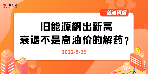 《二倍速研报》旧能源飙出新高，衰退不是高油价的解药？