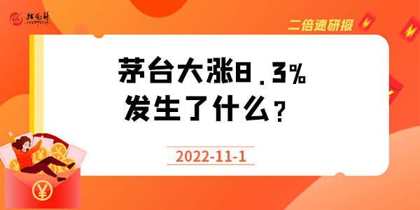 《二倍速研报》茅台大涨8.3%，发生了什么？