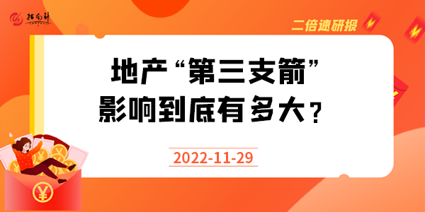 《二倍速研报》地产“第三支箭”！影响到底有多大？