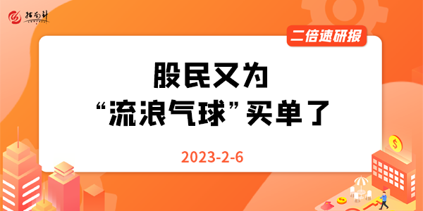 《二倍速研报》股民又为“流浪气球”买单了